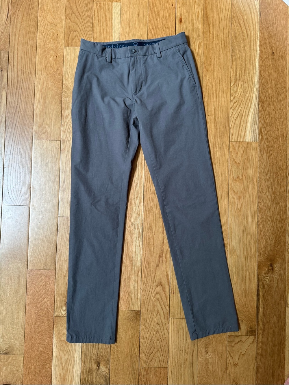 Vineyard Vines On-The-Go Pants Men’s 30x34 Gray Stretch Performance Chinos